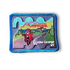 Vintage Americade Lake George NY 2001 Motorcycle Rally Patch Biker Souvenir